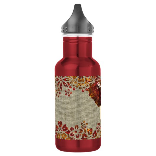 Elephant , stijlvolle Rustige kleuren Waterfles (Links)