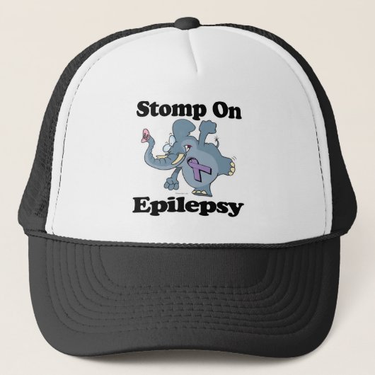 Elephant stomp op epilepsie trucker pet (Voorkant)