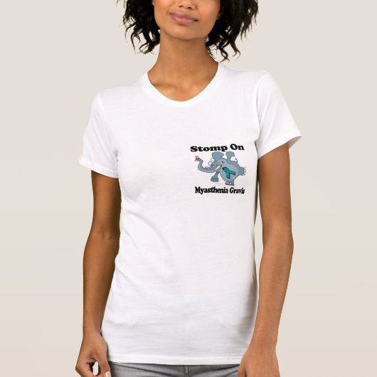 Elephant Stomp op Myasthenia Gravis T-shirt (Voorkant)