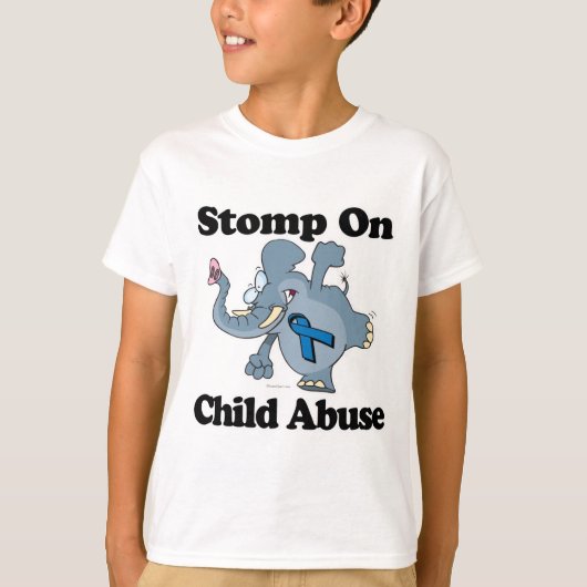 Elephant Stomp. over kindermisbruik T-shirt (Voorkant)