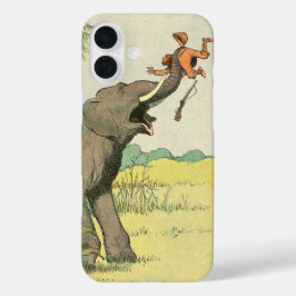 Elephant Story Book Drawing iPhone 16 Plus Hoesje