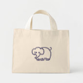 Elephant Stripe Bag Mini Tote Bag (Voorkant)