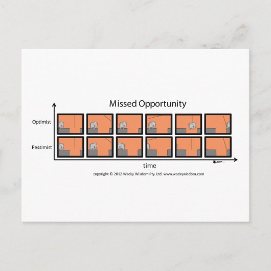 Elephant Strips voor gemiste kansen Briefkaart (Voorkant)