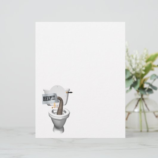 Elephant Stuck in Toilet (Staand voorkant)