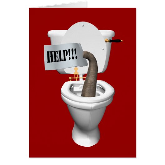 Elephant Stuck in Toilet (Voorkant)