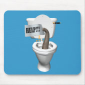 Elephant Stuck in Toilet Muismat (Voorkant)