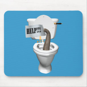 Elephant Stuck in Toilet Muismat