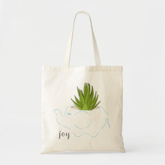 Elephant Succulent Bag 1 Tote Bag (Voorkant)