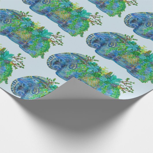 Elephant Succulent Cadeaupapier (Hoek)