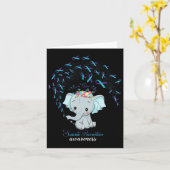 Elephant Suicide Prevention Warrior Awareness Gift Kaart (Gele Bloem)