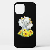 Elephant Sunflower Gifts Case-Mate iPhone Case (Achterkant)