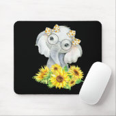Elephant Sunflower Gifts Muismat (Met muis)