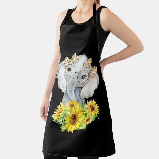 Elephant Sunflower Gifts Schort (Insitu)