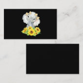 Elephant Sunflower Gifts Visitekaartje (Voorkant / Achterkant)