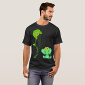 Elephant Sunflower Nierziekte Bewustheid Costum T-shirt (Voorkant volledig)