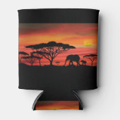 Elephant Sunset Blikjeskoeler (Voorkant)