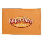 🦸 ♀️ Elephant Superheld Custom Name  Kussensloop (Achterkant)