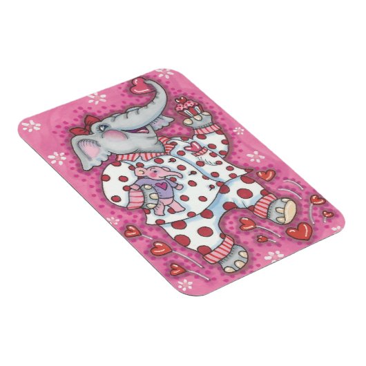 Elephant SweeLiege VALENTIJN MAGNET *Customize Magneet (Rechterzijde)