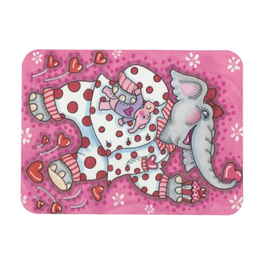 Elephant SweeLiege VALENTIJN MAGNET *Customize Magneet (Horizontaal)