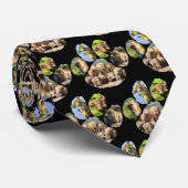 Elephant Swim Footprint Stropdas (Opgerold)