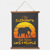 Elephant Tapestry, Cute Elephant Gift,  Hangend Wandkleed (Voorkant)