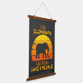 Elephant Tapestry, Cute Elephant Gift,  Hangend Wandkleed (Gebogen)