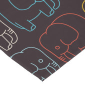 Elephant Tekening Lange Tafelloper (Hoek)