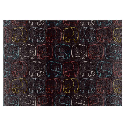 Elephant Tekening Snijplank (Voorkant)