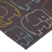 Elephant Tekening Tafelkleed (Gekanteld)