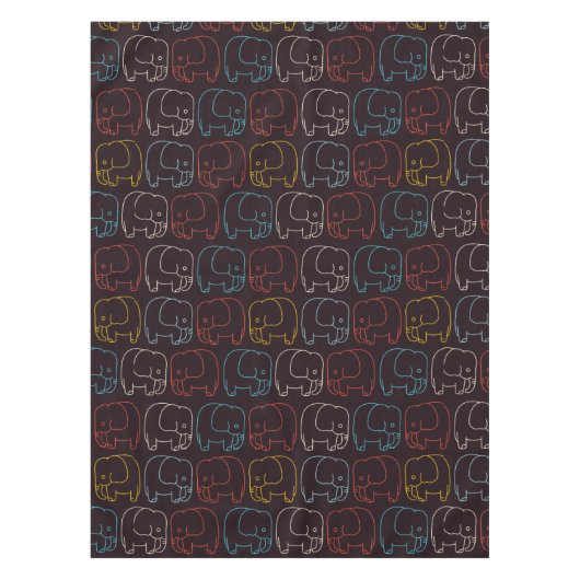 Elephant Tekening Tafelkleed (Voorkant)