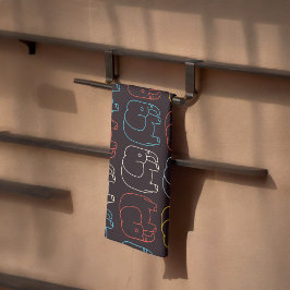 Elephant Tekening Theedoek