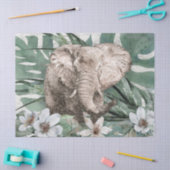 Elephant Tekening Tissuepapier (Craft)