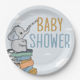 Elephant tekent iets Baby shower Elephant Cute Papieren Bordje