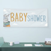Elephant tekent iets Baby shower Elephant Cute Spandoek (Beurs)