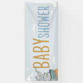 Elephant tekent iets Baby shower Elephant Cute Spandoek (Verticaal)