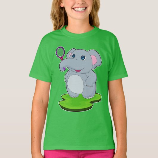 Elephant Tennis Tennis racket T-shirt (Voorkant)