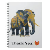 Elephant Thailand stijl. Notitieboek (Voorkant)