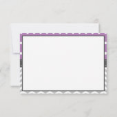 Elephant Thank You Card, BEWERKBARE KLEUR Bedankkaart (Achterkant)