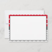 Elephant Thank You Card, BEWERKBARE KLEUR Bedankkaart (Achterkant)