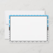 Elephant Thank You Card, BEWERKBARE KLEUR Bedankkaart (Achterkant)