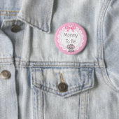 Elephant Thema's Baby shower Ronde Button 5,7 Cm (In situ)