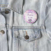 Elephant Thema's Baby shower Ronde Button 5,7 Cm (In situ)