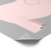 Elephant Theme Twin Boy & Girl Baby shower Banner Poster (Hoek)