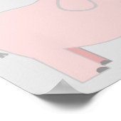 Elephant Theme Twin Girls Baby shower Banner Poster (Hoek)