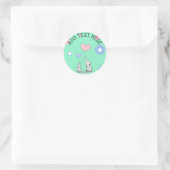 Elephant ThMED Baby shower Stickers (Tas)