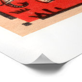 Elephant Three Elephants Vintage Matchbox Label Poster (Hoek)