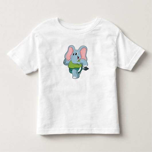 Elephant tijdens Running Kinder Shirts (Voorkant)