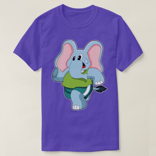 Elephant tijdens Running T-shirt (Design voorkant)