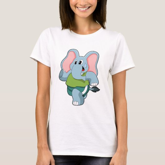 Elephant tijdens Running T-shirt (Voorkant)