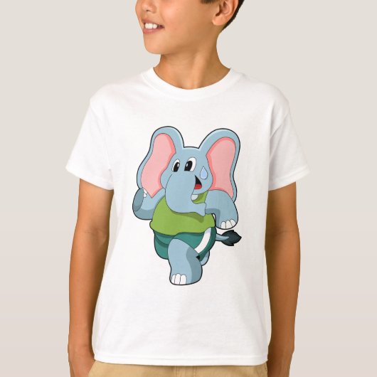 Elephant tijdens Running T-shirt (Voorkant)